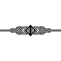 Geometric Black Ornament on White, Minimalist for Branding vector