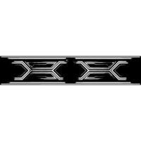 Art Deco Geometric Border on White Elegant Digital vector