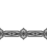 Elegant Black Border on White Background Geometric vector