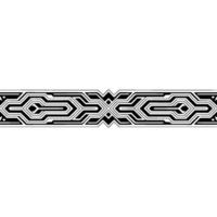 Geometric Band Pattern in Black and White Tech Aesthetic vector