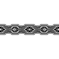 Geometric Abstract Border, Black and White, Elegant Style vector