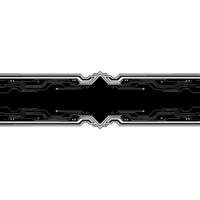 Abstract Tech Background Circuit Board in Black White, Modern, Clean vector