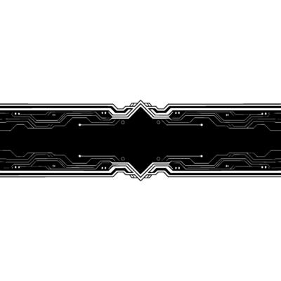 Abstract Tech Background Circuit Board in Black White, Modern, Clean