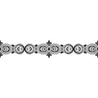 Elegant Black Ornamental Border, Floral Scroll On Gradient vector