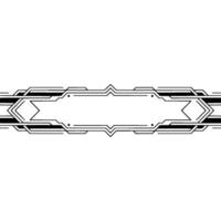 Geometric Art Deco Border Minimalist Element vector
