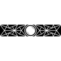Geometric Black And White Ornament Abstract Decorative Element vector