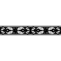 Decorative Christmas Border, Festive Pattern vector