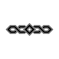 Geometric Ornament, Black And White, Art Deco Style, Border, Abstract vector