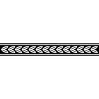 Elegant Leaf Border Black And White Decorative Element vector