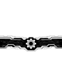 Abstract Tech Background Circuit Board With Gear Element vector