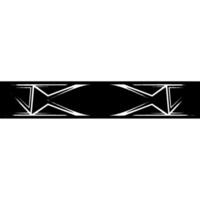 Modern Geometric Banner, Black And Silver Element vector
