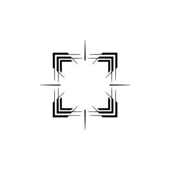 Minimalist Geometric Target Modern, Abstract Element vector