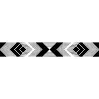 Geometric Abstract Pattern Border, Black And White vector
