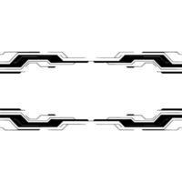 Futuristic Tech Frame, Minimalist Digital Interface vector