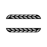 Elegant Black And White Leafy Border, Minimalist Frame vector