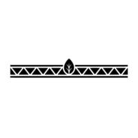 Geometric Leaf Border Minimalist, Illustration vector