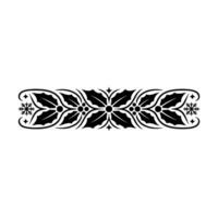 Festive Holly Berry Border With Snowflakes vector