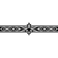 Elegant Christmas Holly Border, Ornament vector