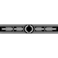 Elegant Black White Emblem With Leafy Laurel vector