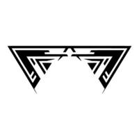 Geometric Abstraction Modern Monochromatic Element vector
