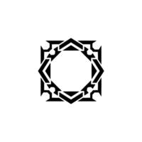Geometric Black White Pattern, Minimalist For Branding vector