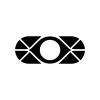 Geometric Eye On Light Background vector