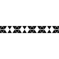 Minimalist Geometric Border With Triangles, Modern, Neutral Tone vector