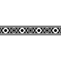 Geometric Border, Black And White, Element vector