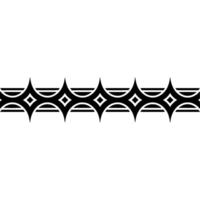 Geometric Starburst Border On White Background vector