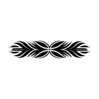 Elegant Black Ornamental On White Background vector