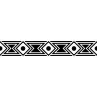 Geometric Pattern Border Black White Abstract vector