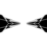 Abstract Geometric With Symmetry, Modern, Minimalist, Black And White vector