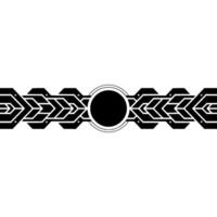 Abstract Geometric With Black Circle And Linear Elements vector