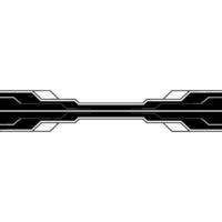 Tech Abstract Black Circuitry On White Background vector