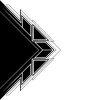 Abstract Geometric Black And White Angular Composition vector