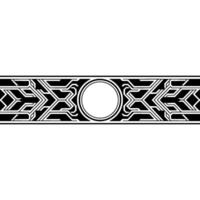 Geometric Border, Black And White, Art Deco Style vector