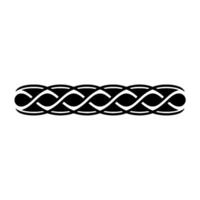 Celtic Knotwork Border, Black And White vector