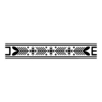 Minimalist Geometric Border, Monochromatic Illustration vector