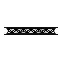 Minimalist Decorative Border In Black And White Illustration vector