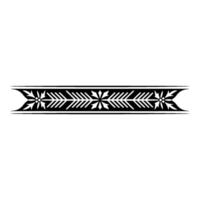 Elegant Black White Ornamental Border - Symmetrical vector