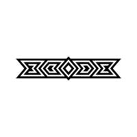Geometric Black Pattern Border Element Minimalist vector