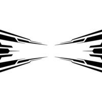Abstract Tech Modern Black And White Geometric Lines On Gradient Background vector