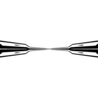 Abstract Black And White Symmetry, Minimalist vector