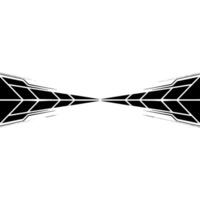 Modern Geometric Abstraction In Black And White Futuristic Digital vector
