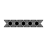 Geometric Pattern Element In Black And White, Minimalist vector