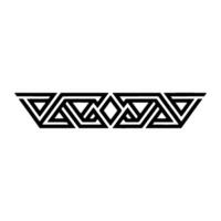 Geometric Border Interlocking Triangles And Diamonds, Black And White vector