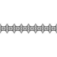 Geometric Border Elegant Tan And White Pattern On Neutral Background vector