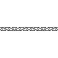 Minimalist Triangle Border On White, Clean, Decorative Element vector