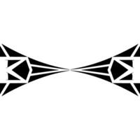 Geometric Abstract With Symmetry In Grayscale vector