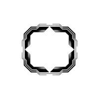 Geometric Frame, Futuristic Black And White vector